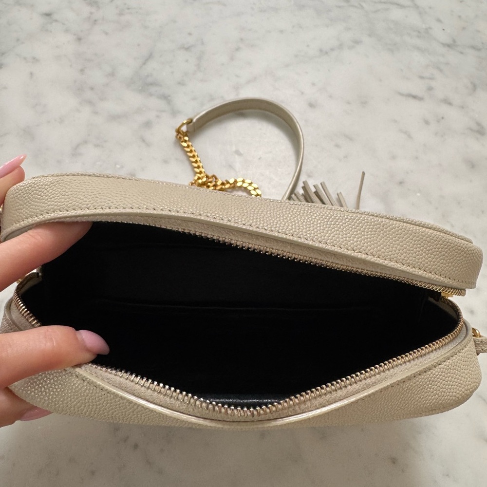 Saint Laurent Women’s Lou Mini Leather Crossbody Bag - Picture 3 of 5